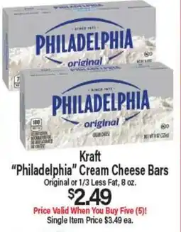 Angelo Caputo's Fresh Market Kraft Philadelphia Cream Cheese Bars offer