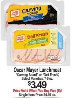 Angelo Caputo's Fresh Market Oscar Mayer Lunchmeat offer