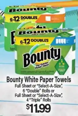 Angelo Caputo's Fresh Market BOUNTY WHITE PAPER TOWELS offer