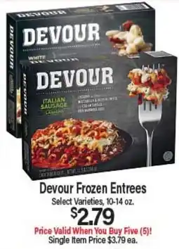 Angelo Caputo's Fresh Market Devour Frozen Entrees offer