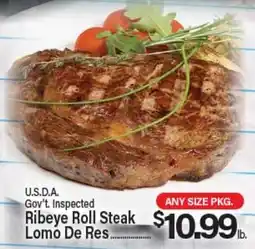 Angelo Caputo's Fresh Market U.S.D.A. Gov't Inspected Ribeye Roll Steak offer