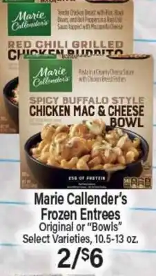 Angelo Caputo's Fresh Market Marie Callender's Frozen Entrees offer