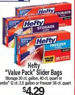 Angelo Caputo's Fresh Market Hefty Value Pack Slider Bags offer