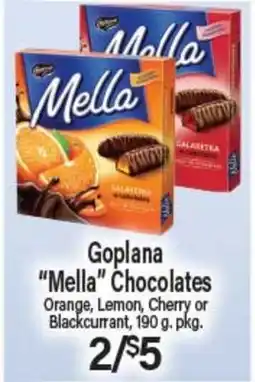 Angelo Caputo's Fresh Market Goplana Mella Chocolates offer