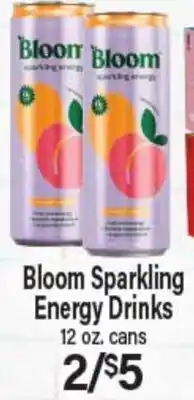 Angelo Caputo's Fresh Market Bloom Sparkling Energy Drinks offer