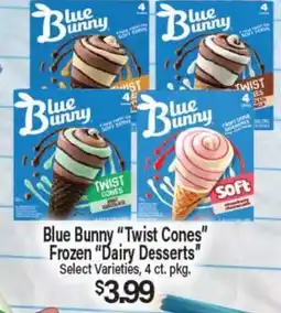 Angelo Caputo's Fresh Market Blue Bunny Twist Cones Frozen Dairy Desserts offer