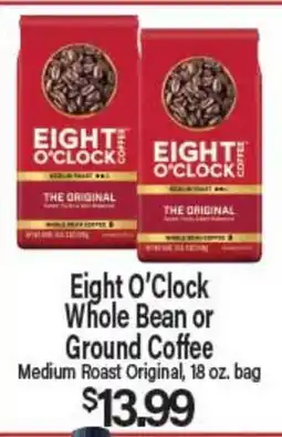 Angelo Caputo's Fresh Market Eight O'Clock Whole Bean or Ground Coffee offer