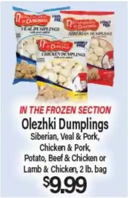 Angelo Caputo's Fresh Market Olezhki Dumplings offer