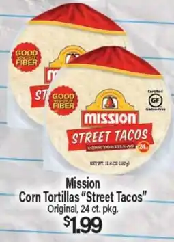 Angelo Caputo's Fresh Market Mission Corn Tortillas Street Tacos offer