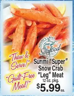 Angelo Caputo's Fresh Market Surimi Super Snow Crab Leg Meat offer