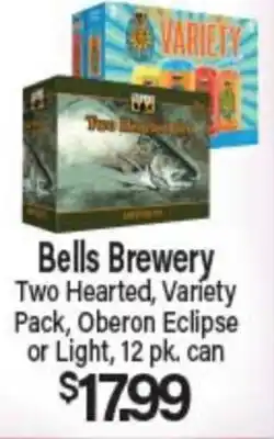 Angelo Caputo's Fresh Market Bells Brewery Two Hearted, Variety Pack, Oberon Eclipse or Light offer
