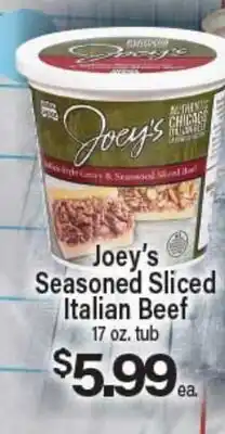 Angelo Caputo's Fresh Market Joey's Seasoned Sliced Italian Beef offer