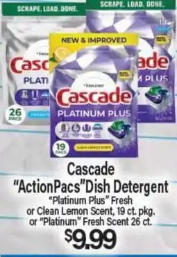 Angelo Caputo's Fresh Market Cascade ActionPacs Dish Detergent offer