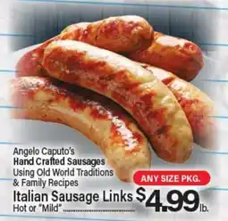 Angelo Caputo's Fresh Market Italian Sausage Links offer