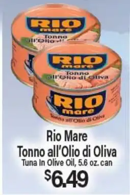 Angelo Caputo's Fresh Market Rio Mare Tonno all'Olio di Oliva offer