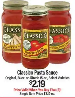 Angelo Caputo's Fresh Market Classico Pasta Sauce offer