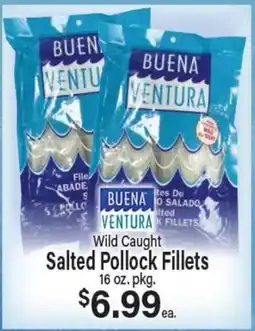 Angelo Caputo's Fresh Market Wild Caught Salted Pollock Fillets offer