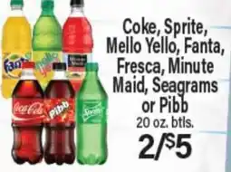 Angelo Caputo's Fresh Market Coke, Sprite, Mello Yello, Fanta, Fresca, Minute Maid, Seagrams or Pibb offer