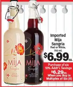 Angelo Caputo's Fresh Market Imported Mija Sangria offer