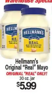 Angelo Caputo's Fresh Market Hellmann's Original Real Mayo offer