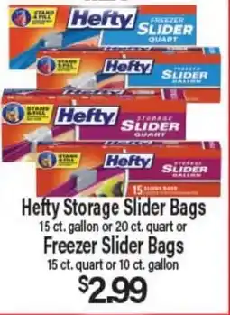 Angelo Caputo's Fresh Market Hefty Storage Slider Bags offer