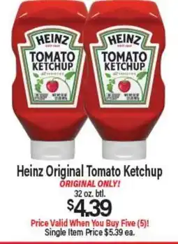 Angelo Caputo's Fresh Market Heinz Original Tomato Ketchup offer