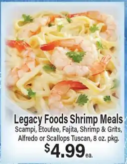 Angelo Caputo's Fresh Market Legacy Foods Shrimp Meals offer