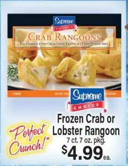 Angelo Caputo's Fresh Market Frozen Crab or Lobster Rangoon offer