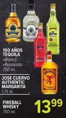 Cermak Fresh Market JOSE CUERVO AUTHENTIC MARGARITA, FIREBALL WHISKY offer