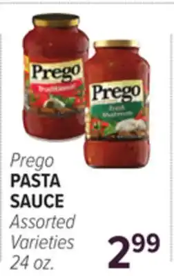 Cermak Fresh Market Prego PASTA SAUCE offer