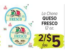 Cermak Fresh Market La Chona QUESO FRESCO offer
