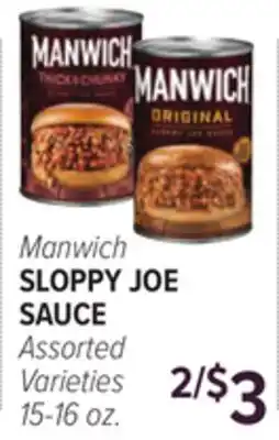 Cermak Fresh Market Manwich SLOPPY JOE SAUCE offer
