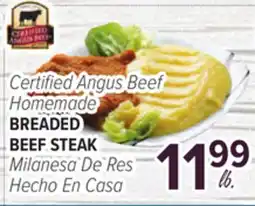 Cermak Fresh Market Certified Angus Beef Homemade BREADED BEEF STEAK offer