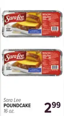 Cermak Fresh Market Sara Lee POUNDCAKE offer