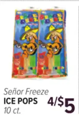 Cermak Fresh Market Señor Freeze ICE POPS offer