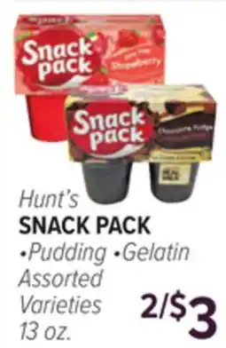 Cermak Fresh Market Hunt's SNACK PACK offer