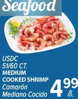 Cermak Fresh Market USDC 51/60 CT. MEDIUM COOKED SHRIMP offer