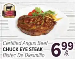 Cermak Fresh Market Certified Angus Beef CHUCK EYE STEAK offer