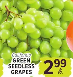 Cermak Fresh Market CALIFORNIA GREEN SEEDLESS GRAPES offer