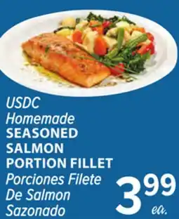 Cermak Fresh Market USDC Homemade SEASONED SALMON PORTION FILLET offer