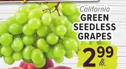 Cermak Fresh Market California GREEN SEEDLESS GRAPES offer