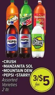Cermak Fresh Market •CRUSH •MANZANITA SOL •MOUNTAIN DEW •PEPSI •STARRY offer