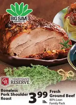 Times Supermarkets Chairman's Reserve Boneless Pork Shoulder Roast offer