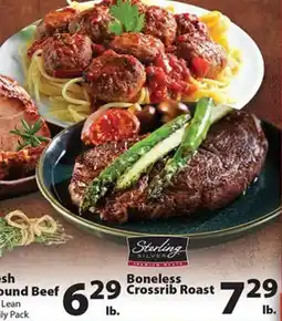Times Supermarkets Sterling Silver Meats Boneless Crossrib Roast offer