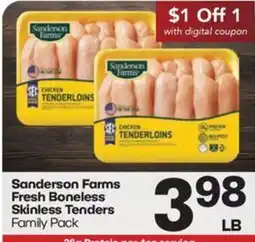 Harp's Market Sanderson Farms Fresh Boneless Skinless Tenders offer