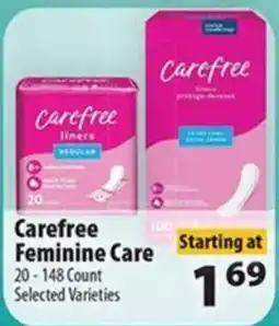 Times Supermarkets Carefree Feminine Care offer