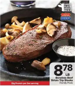 Harp's Market Harps Black Angus Beef Boneless Beef Sirloin Trip Steaks offer