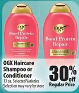 Times Supermarkets Ogx Haircare Shampoo or Conditioner offer