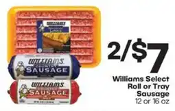 Harp's Market Williams Select Roll or Tray Sausage offer