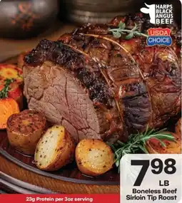 Harp's Market Harps black angus beef boneless beef sirloin tip roast offer